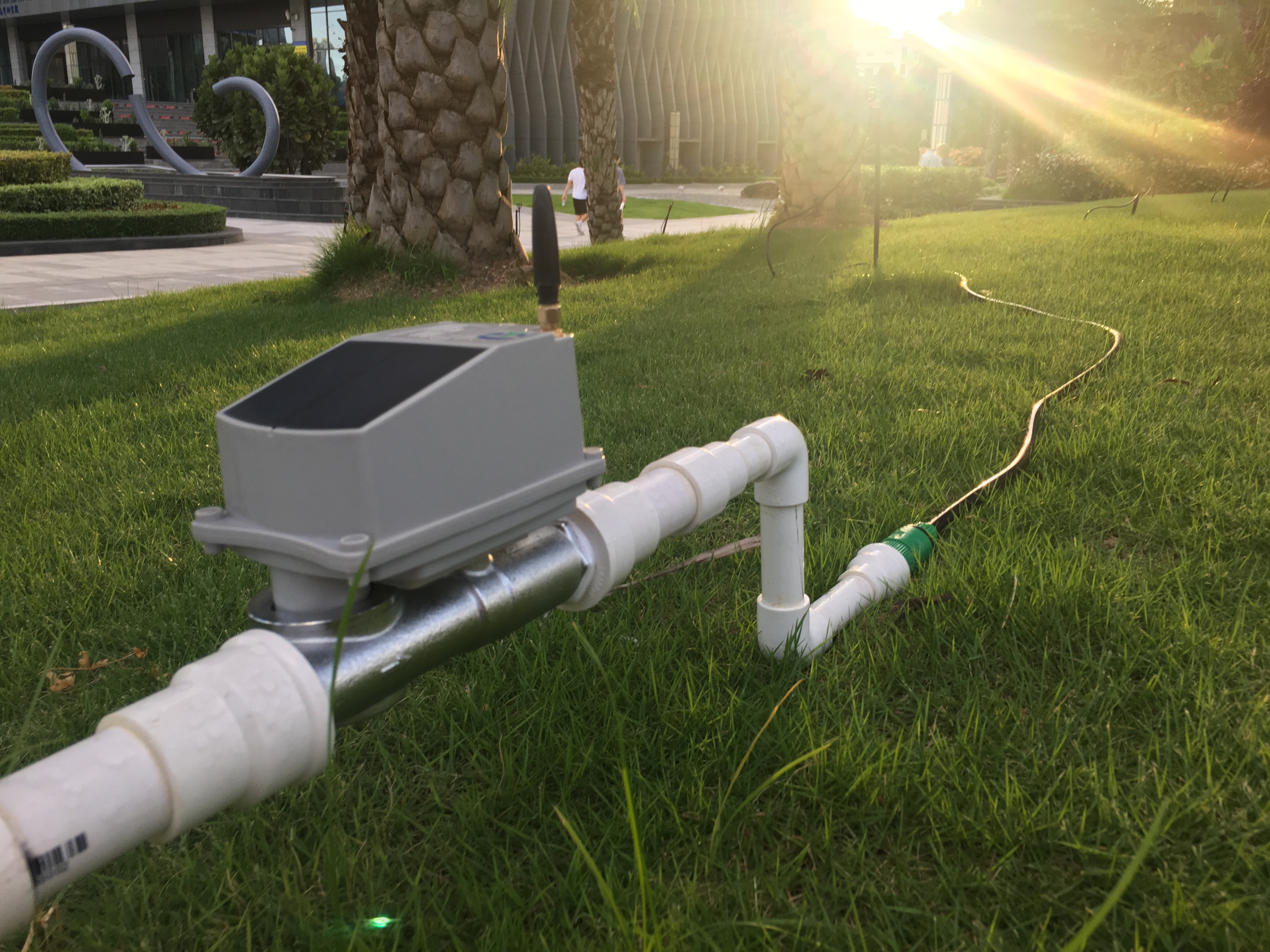 Lora/GSM Based Solar Powered Drip Irrigation System for Palm Farm